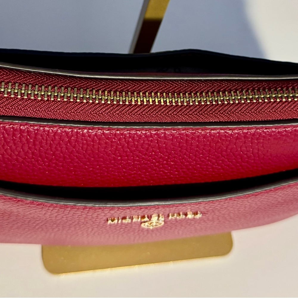 Michael Kors Burgundy Leather Shoulder Bag - Picture 3 of 7